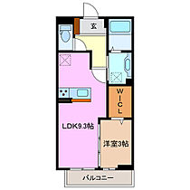 Ｄ－ｃｈａｍｂｒｅ松寺 207 ｜ 三重県四日市市松寺１丁目（賃貸アパート1LDK・2階・33.38㎡） その2