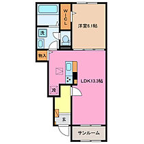 ライン　メゾン　II 103 ｜ 三重県桑名市長島町鎌ケ地（賃貸アパート1LDK・1階・50.05㎡） その1