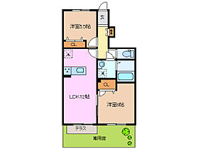 レフィシアB棟 102 ｜ 三重県桑名市長島町出口（賃貸アパート2LDK・1階・54.60㎡） その2