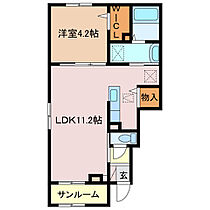 ブリアンIII 101 ｜ 三重県三重郡朝日町大字縄生（賃貸アパート1LDK・1階・39.17㎡） その2