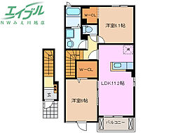 カーザ ソル レヴェンテ A 2階