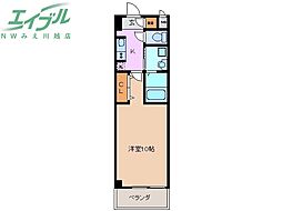 Ｇｒａｃｅｆｕｌ 2階1Kの間取り