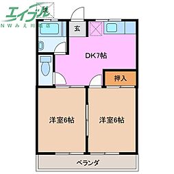 ハイツダイソウ 2階/-