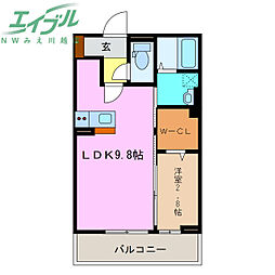 リエート中央町 2階/-