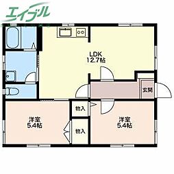 間取図画像 2LDK