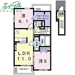 G.ブリッサ1 2LDKの間取図画像