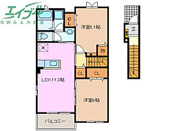 五福ガーデン A棟 2階