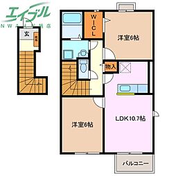 ラブリー・K I 2階/-