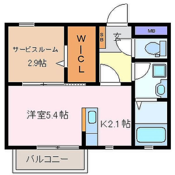 クレセール 102｜三重県四日市市赤堀３丁目(賃貸アパート1K・1階・31.43㎡)の写真 その2