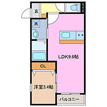 LECOCON四日市V 103 ｜ 三重県四日市市南浜田町（賃貸アパート1LDK・1階・32.60㎡） その2