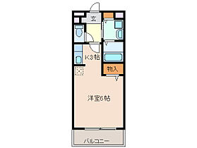 シャトー・アム－ル 101 ｜ 三重県四日市市中川原２丁目（賃貸アパート1R・1階・25.25㎡） その2