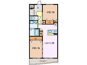 マスターズ・フォートII 502 ｜ 三重県四日市市ときわ４丁目（賃貸マンション2LDK・5階・59.40㎡） その2