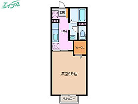 クレールカルチェ5  ｜ 三重県四日市市中川原3丁目（賃貸アパート1K・2階・30.50㎡） その2