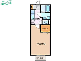 グランアムール  ｜ 三重県四日市市伊倉2丁目（賃貸アパート1K・1階・33.61㎡） その2