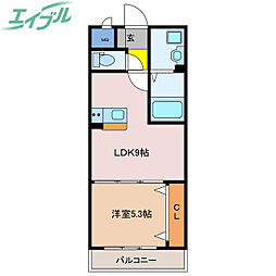 ソラ 1LDKの間取図画像