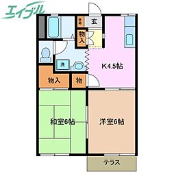 タウニーラークウッドＡ棟 1階/-