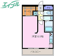 グラン・ルミエール ワンルームの間取図画像