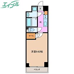 S-FORT四日市西新地 1Kの間取図画像