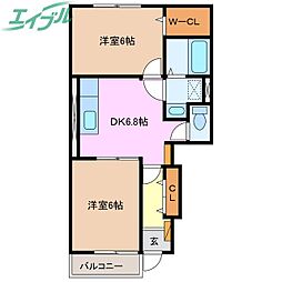 シャン・ド・フルール B 1階/-