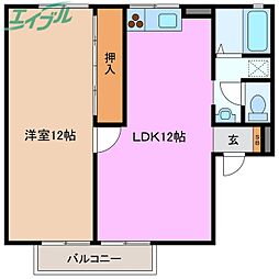 プラムヒルズ 2階/-