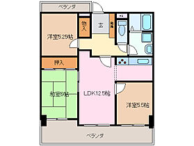 エスポア四日市 1202 ｜ 三重県四日市市中部（賃貸マンション3LDK・1階・65.65㎡） その2