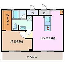 コム四日市 303 ｜ 三重県四日市市城西町（賃貸マンション1LDK・3階・45.00㎡） その2