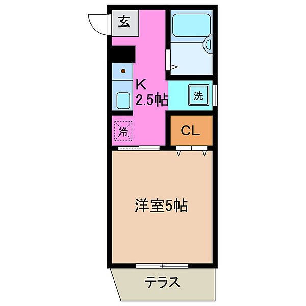 旭ハイツ B1｜三重県四日市市日永西１丁目(賃貸アパート1K・1階・19.53㎡)の写真 その2