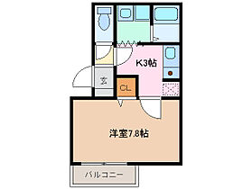 カーサ・エトワール 2A ｜ 三重県四日市市中川原３丁目（賃貸マンション1K・2階・26.60㎡） その2