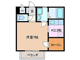 ライネスカーサ 203 ｜ 三重県四日市市松本１丁目（賃貸アパート1K・2階・26.70㎡） その2