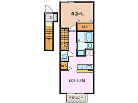 Ｍ’ｓ　ｃｏｕｒｔ　I 202 ｜ 三重県四日市市小古曽東３丁目（賃貸アパート1LDK・2階・42.37㎡） その2