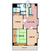 ルールマラン 2D ｜ 三重県四日市市日永西３丁目（賃貸マンション3LDK・2階・71.50㎡） その2