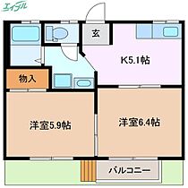 ハイレジデンス石川  ｜ 三重県四日市市東新町（賃貸アパート2K・1階・38.92㎡） その2