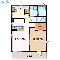 ラベンダー  ｜ 三重県四日市市浜町（賃貸アパート1LDK・1階・40.39㎡） その2