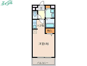 シャトー・アム－ル  ｜ 三重県四日市市中川原2丁目（賃貸アパート1R・2階・25.25㎡） その2