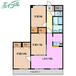 レジデンスマル美 2階