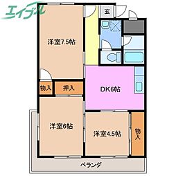 第三セントラルビル 6階/-