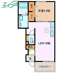 リバーヴィレッジII 1階