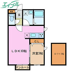 Acero 1LDKの間取図画像