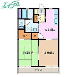 タウニーラークウッドA棟 1階/-