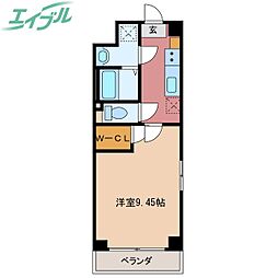 S-FORT四日市元町 1Kの間取図画像