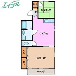 ニューホワイトシャインA棟 1階/-