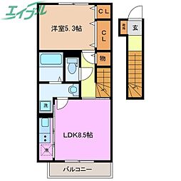 タウンコートII 2階