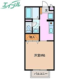 マ・メゾン海山道1999 1Kの間取図画像