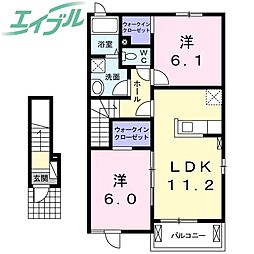 ミルキーウェイ D 2階