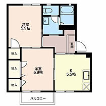 コーポラスたなかＣ棟 201 ｜ 三重県四日市市桜町（賃貸アパート2K・2階・43.54㎡） その2