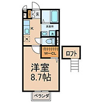 サンメゾン A 206 ｜ 三重県いなべ市北勢町阿下喜（賃貸アパート1K・2階・30.27㎡） その2