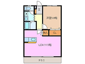 コーキア桑部 1D ｜ 三重県桑名市大字桑部（賃貸アパート1LDK・1階・40.95㎡） その2