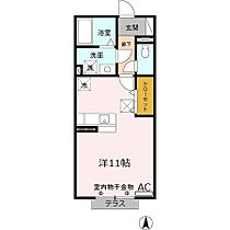 モナリエ竹成　B 106 ｜ 三重県三重郡菰野町大字竹成（賃貸アパート1R・1階・30.27㎡） その2