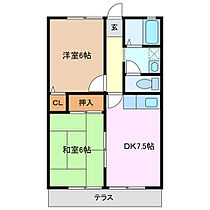 ボンボヤージIII 102 ｜ 三重県桑名市大字森忠（賃貸アパート2LDK・1階・48.00㎡） その2