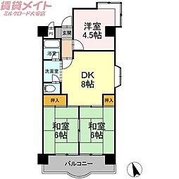 間取図画像 3DK